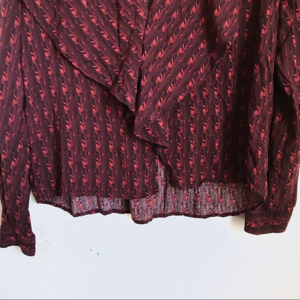 Long Sleeve Ruffle Blouse - Picture 5 of 6